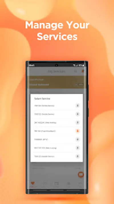 Dhiraagu Mobile App screenshot
