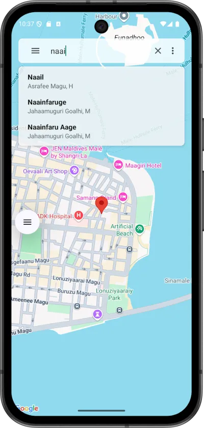 Male' Map screenshot